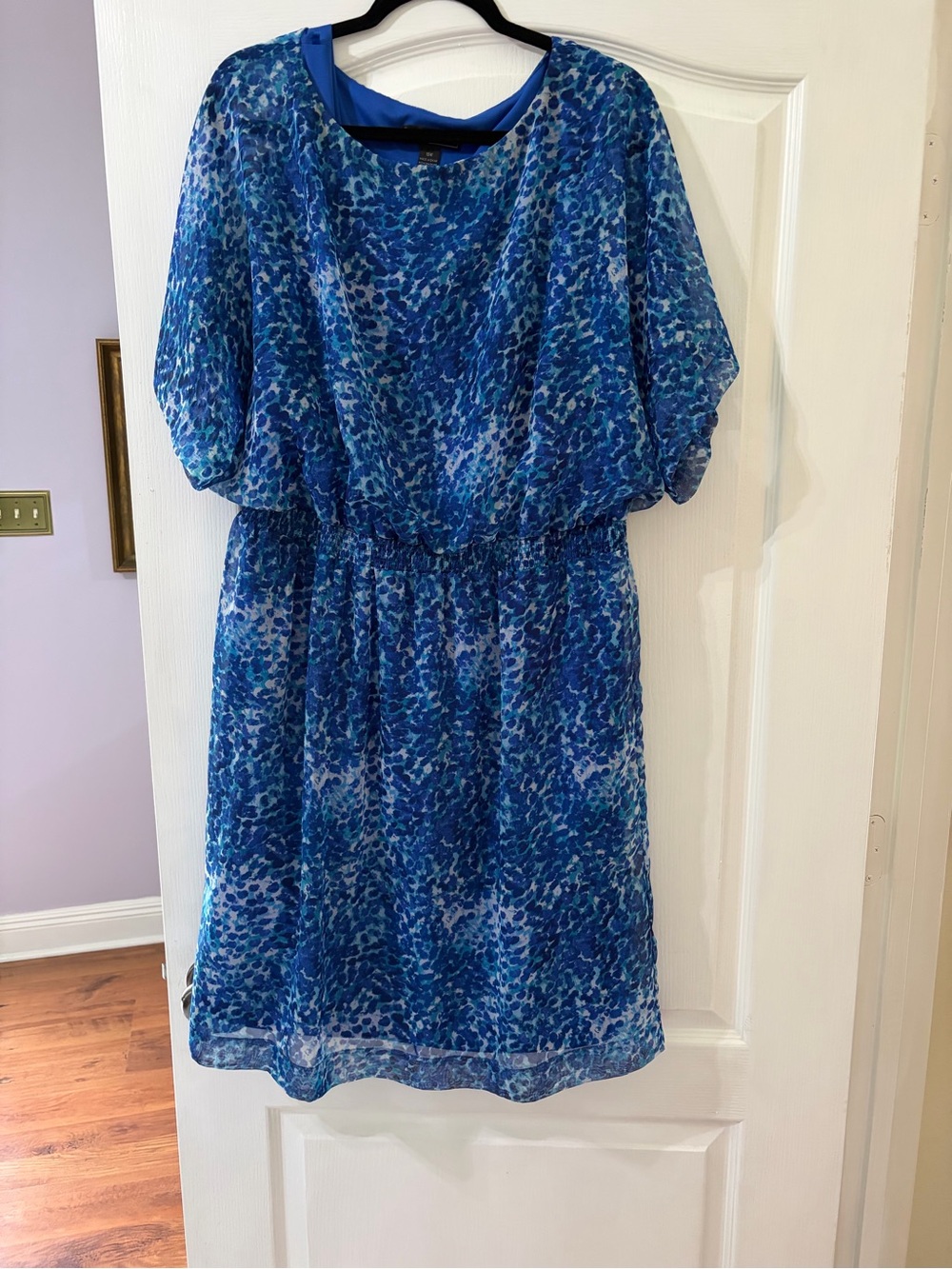 Jessica Howard Blue Abstract Dress